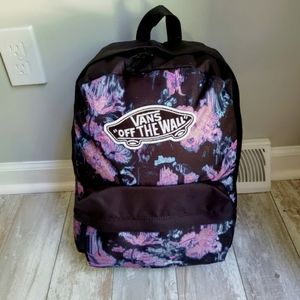 vans drip floral backpack